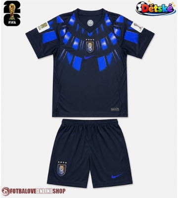 Uruguay Venkovní dres komplet pro Děti MS 2026 Krátkým Rukávem (+ Krátké kalhoty)